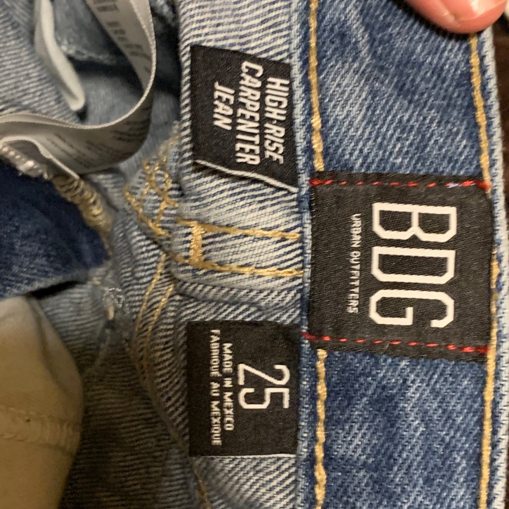 Size 25, BDG carpenter jeans